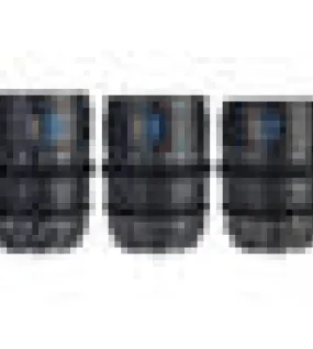Sirui VP-1 Vision Prime T1.4 Full-Frame Cine 3-Lens Kit (Multi-Mount, Black) | 24mm, 35mm & 50mm Professional Cinema Lens Set