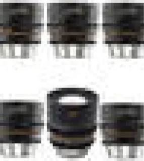 Dulens APO Mini Prime T2.4/T2.6 Full-Frame Cine 6-Lens Set (ARRI PL Mount, Black)