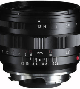 Voigtlander Nokton 40mm f/1.2 Aspherical II Lens for Leica M