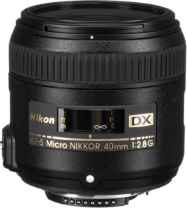 Nikon AF-S DX Micro NIKKOR 40mm f/2.8G Macro Lens for Nikon F-Mount DX DSLR Cameras
